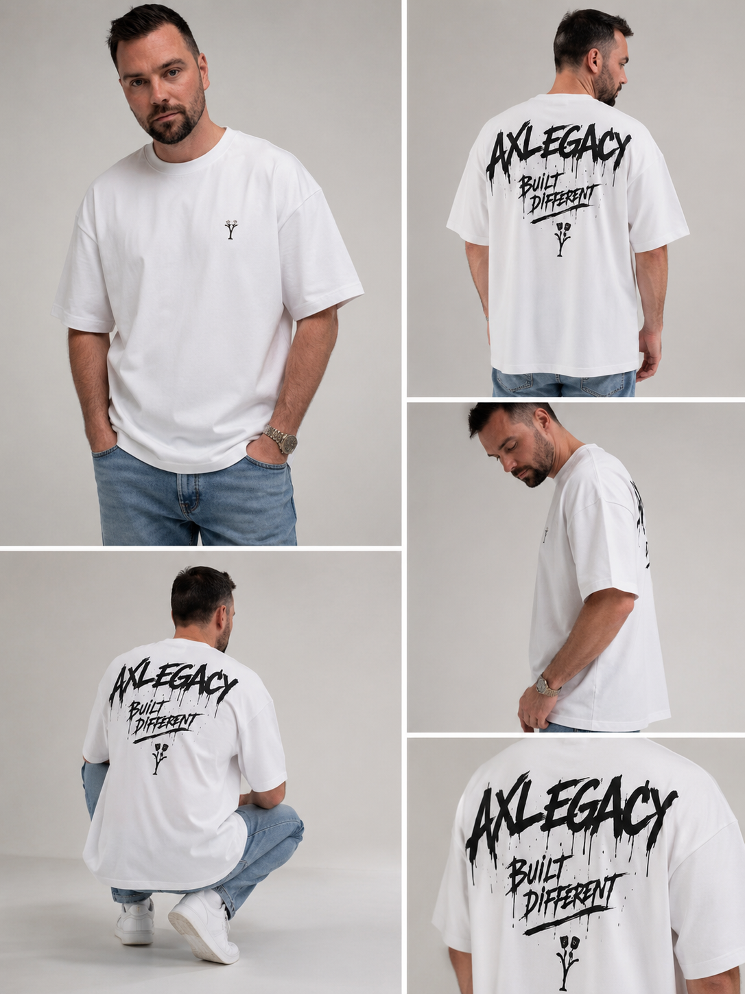T-shirt Oversize AXLegacy – Built Different